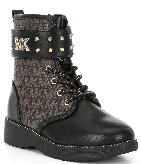 michael kors black girls boot with zippers|Michael Kors Haskell Heart .